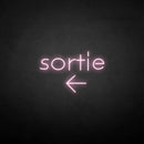 'Sortie' neon sign - VINTAGE SIGN