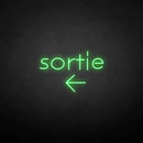'Sortie' neon sign - VINTAGE SIGN