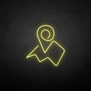 'Map' neon sign - VINTAGE SIGN