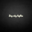 'big city lights' neon sign - VINTAGE SIGN