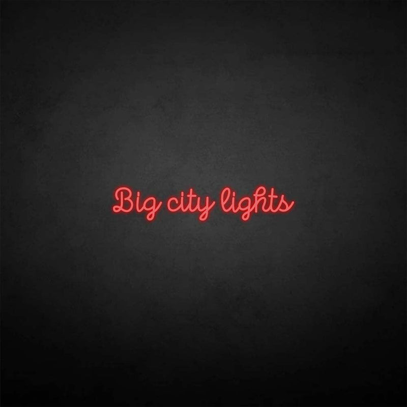 'big city lights' neon sign - VINTAGE SIGN