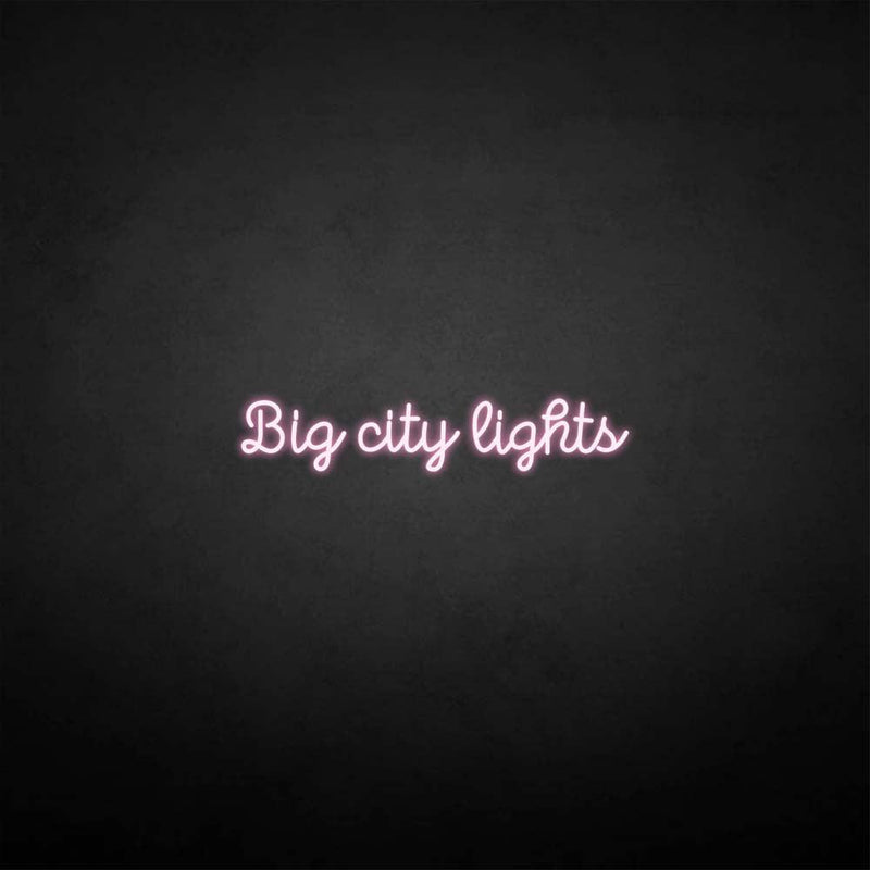 'big city lights' neon sign - VINTAGE SIGN