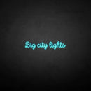 'big city lights' neon sign - VINTAGE SIGN