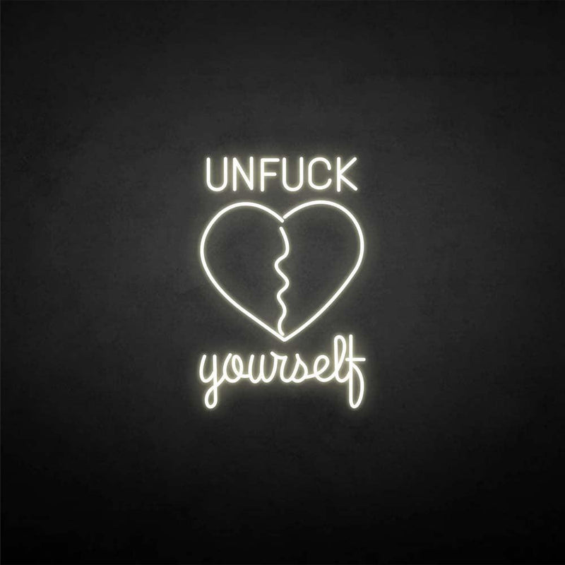 'Unfxxk yourself' neon sign - VINTAGE SIGN