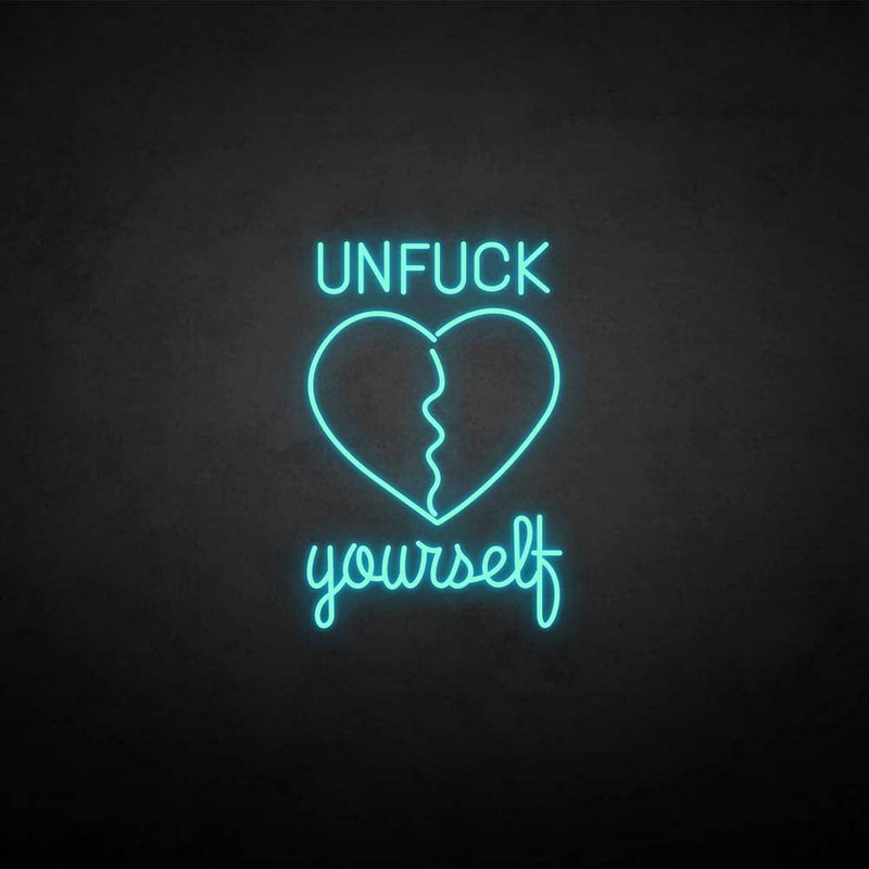 'Unfxxk yourself' neon sign - VINTAGE SIGN