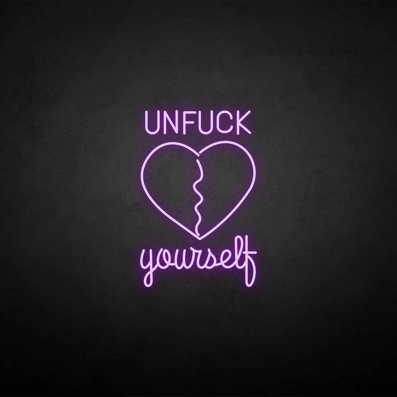 'Unfxxk yourself' neon sign - VINTAGE SIGN