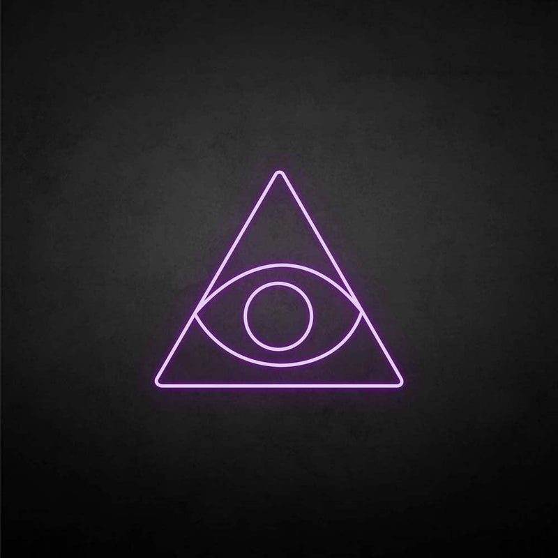 'Triangle&eye' neon sign