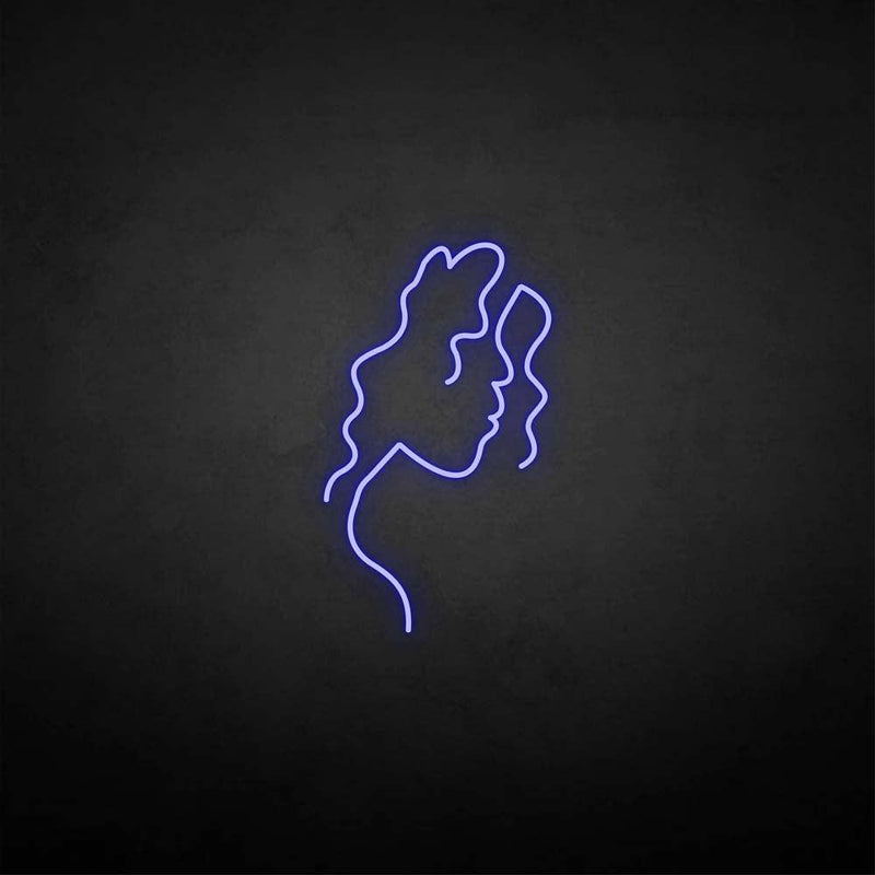 'Curly hair' neon sign - VINTAGE SIGN