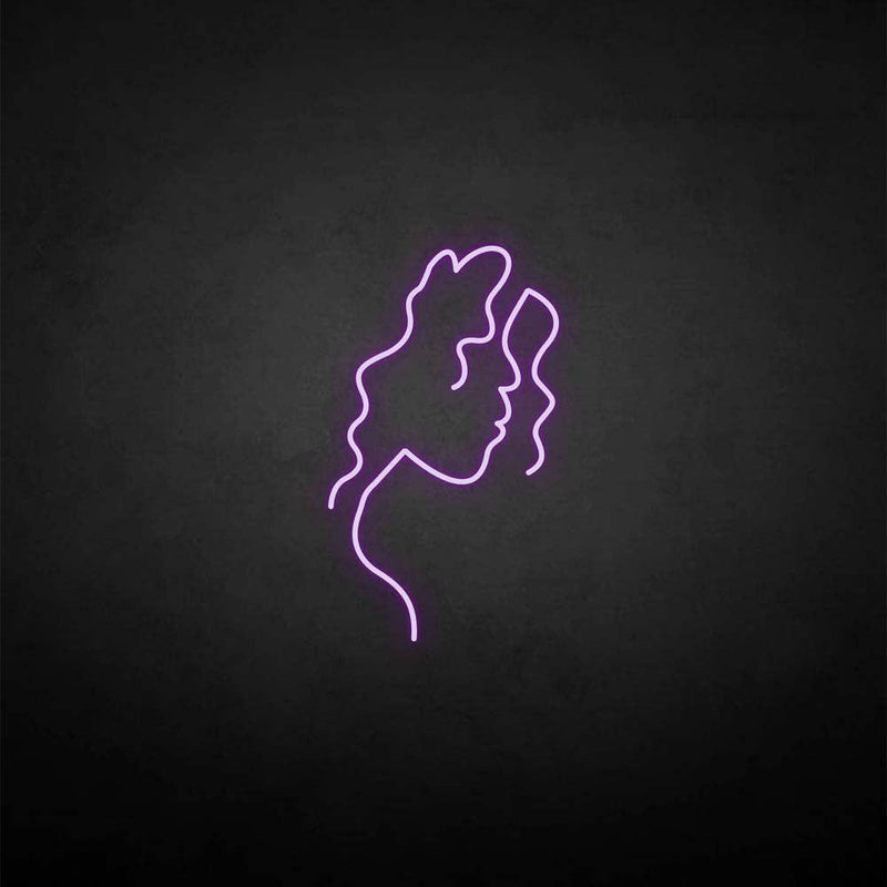 'Curly hair' neon sign - VINTAGE SIGN