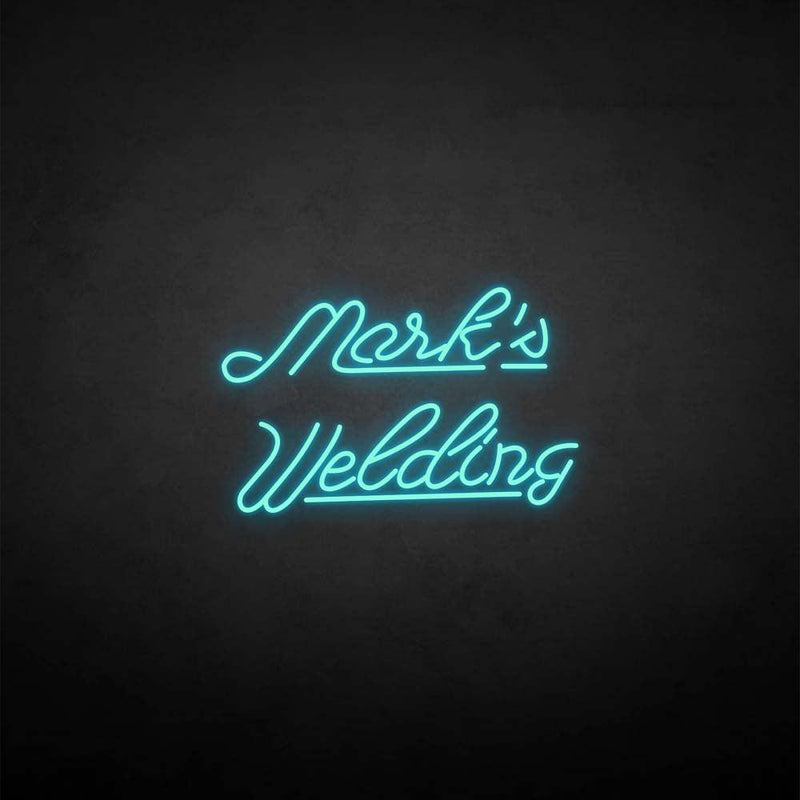 'maik's welding' neon sign - VINTAGE SIGN