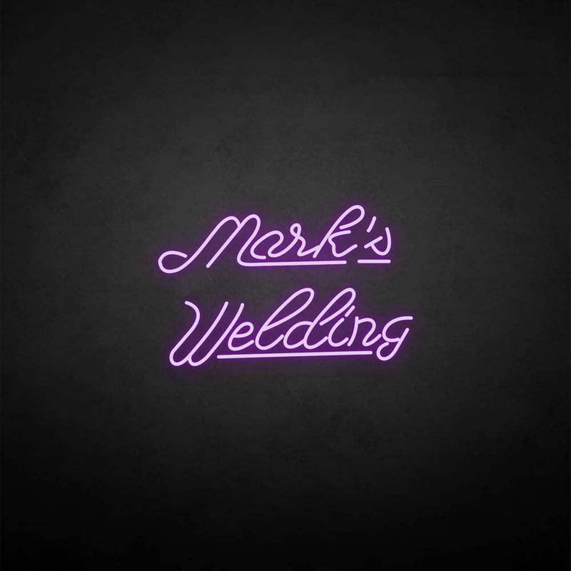 'maik's welding' neon sign - VINTAGE SIGN
