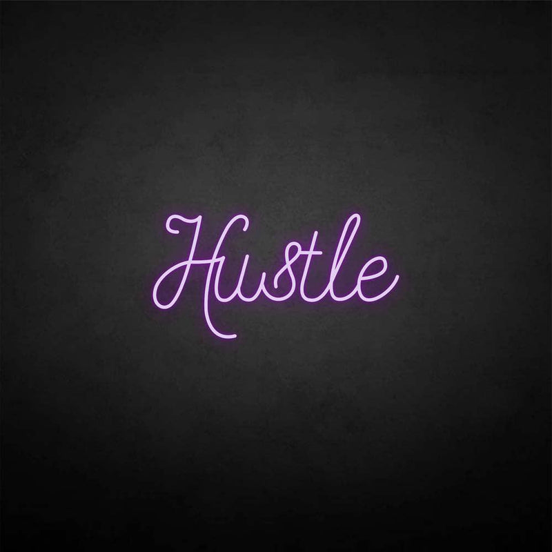 'Hustle 3' neon sign - VINTAGE SIGN