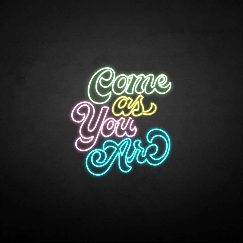'Come as you are3' neon sign - VINTAGE SIGN
