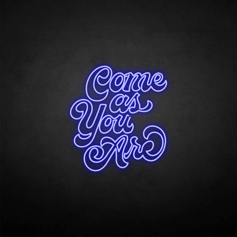 'Come as you are3' neon sign - VINTAGE SIGN