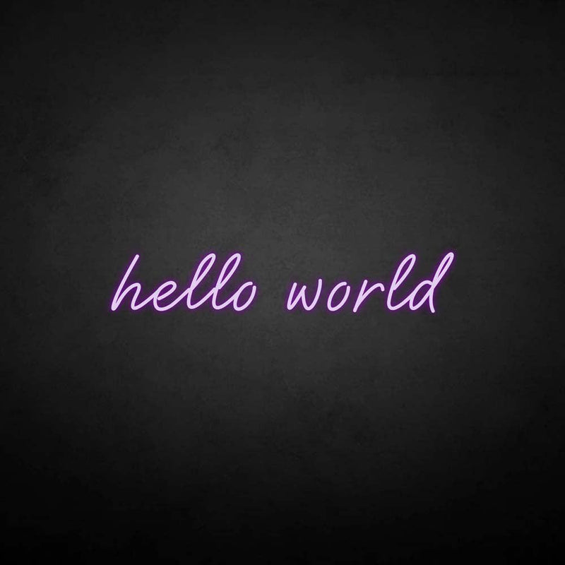 'Hello word' neon sign - VINTAGE SIGN