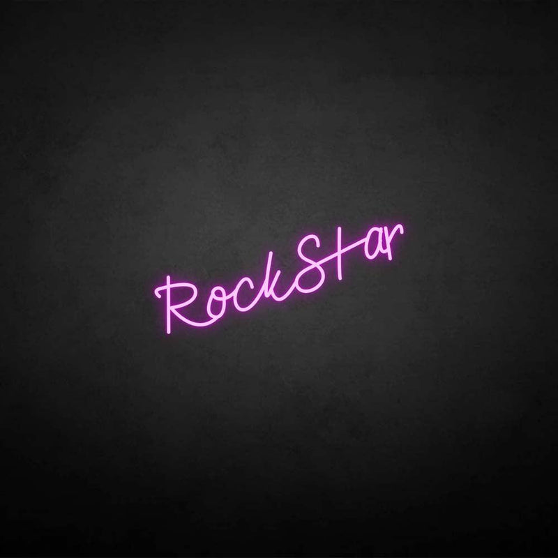 'Rockstar' neon sign