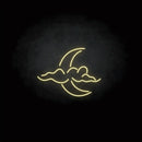 'Cloud and moon' neon sign - VINTAGE SIGN
