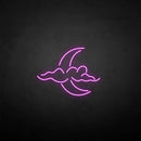 'Cloud and moon' neon sign - VINTAGE SIGN