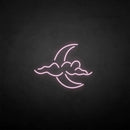 'Cloud and moon' neon sign - VINTAGE SIGN
