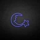 ‘Moon and star2' neon sign - VINTAGE SIGN