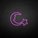 ‘Moon and star2' neon sign - VINTAGE SIGN