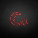 ‘Moon and star2' neon sign - VINTAGE SIGN