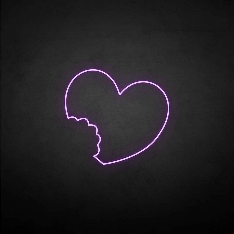 'The imperfect love' neon sign