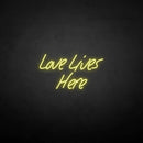'Love lives here' neon sign - VINTAGE SIGN