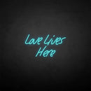 'Love lives here' neon sign - VINTAGE SIGN
