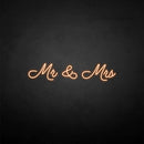 'Mr & Mrs2' neon sign - VINTAGE SIGN