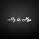 'Mr & Mrs2' neon sign - VINTAGE SIGN