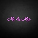'Mr & Mrs2' neon sign - VINTAGE SIGN
