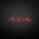 'Mr & Mrs2' neon sign - VINTAGE SIGN