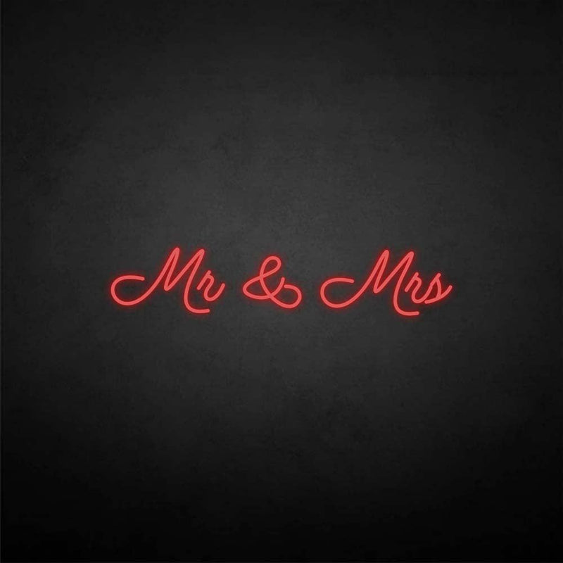 'Mr & Mrs2' neon sign - VINTAGE SIGN