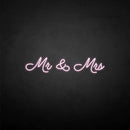 'Mr & Mrs2' neon sign - VINTAGE SIGN