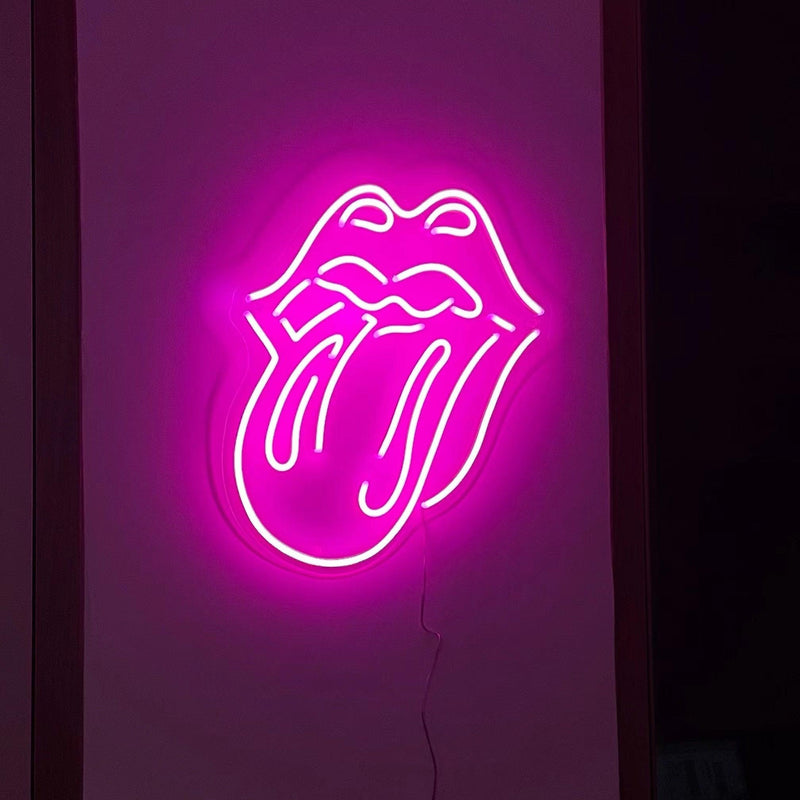 'Tongue' neon sign