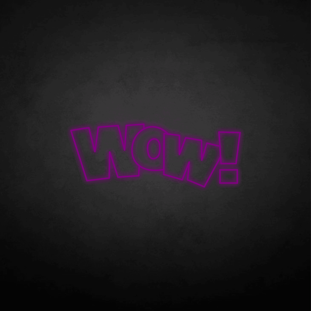 WOW! neon sign