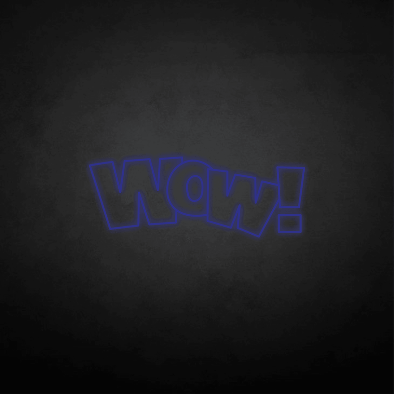 WOW! neon sign